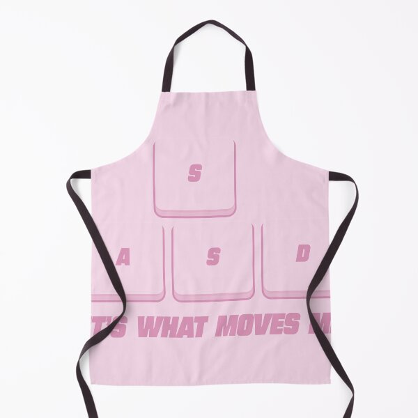 Item preview, (pink) WASD It’s what moves me - PC Gaming Sticker | Keyboard stickers designed and sold by PoshPixel.