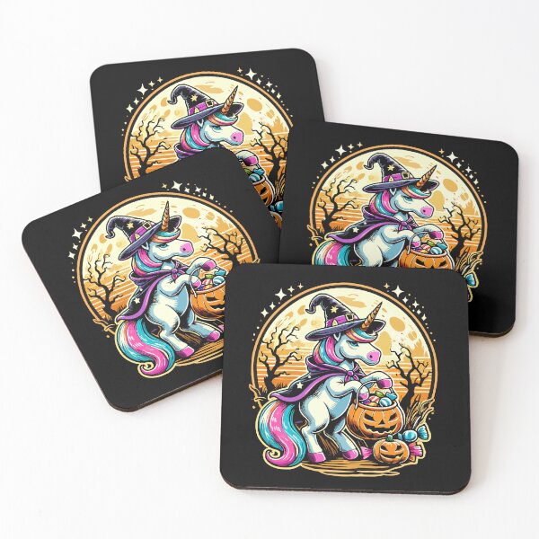 Item preview, Funny Witch Unicorn Halloween Trick Or Treat designed and sold by LuminOrb.