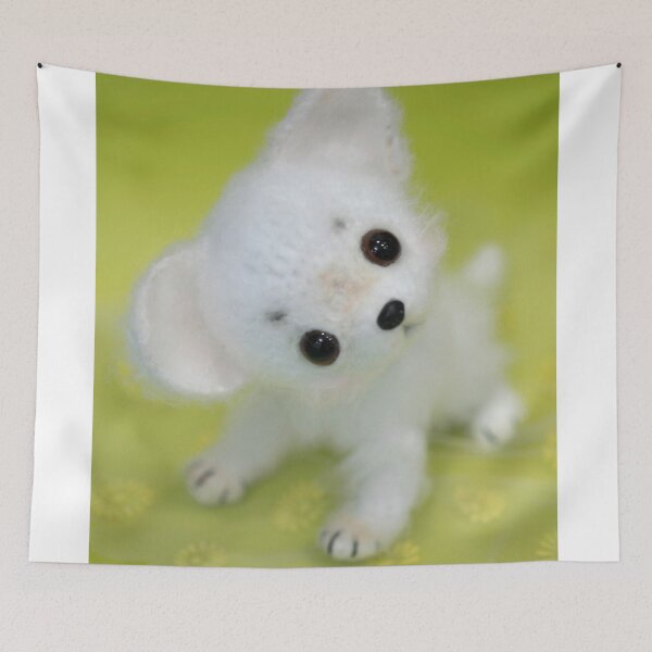 Item preview, Cute white fluffy puppy toy designed and sold by olena2552.