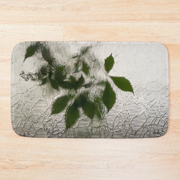 Item preview, Etched Glass Abstract with Delicate Blurred Leaves designed and sold by Georgia Mizuleva.
