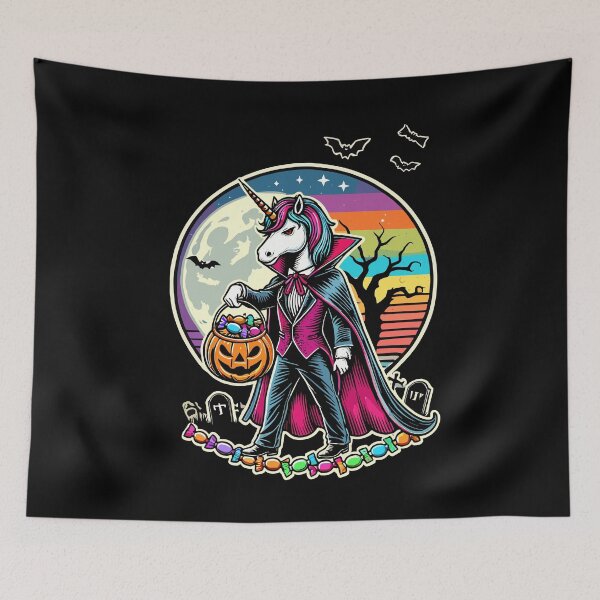 Item preview, Funny Vampire Unicorn Loves Candy designed and sold by LuminOrb.