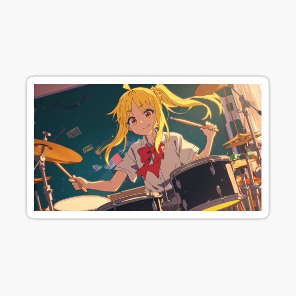 Aperçu de l'œuvre Ijichi Nijika - Bocchi le Rocher ! FanArt créée et vendue par Weeb  Store.