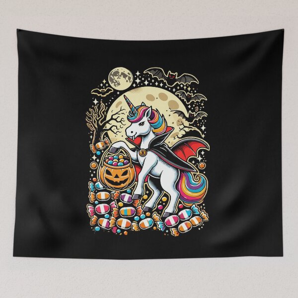 Item preview, Funny Vampire Unicorn Loves Candy designed and sold by LuminOrb.