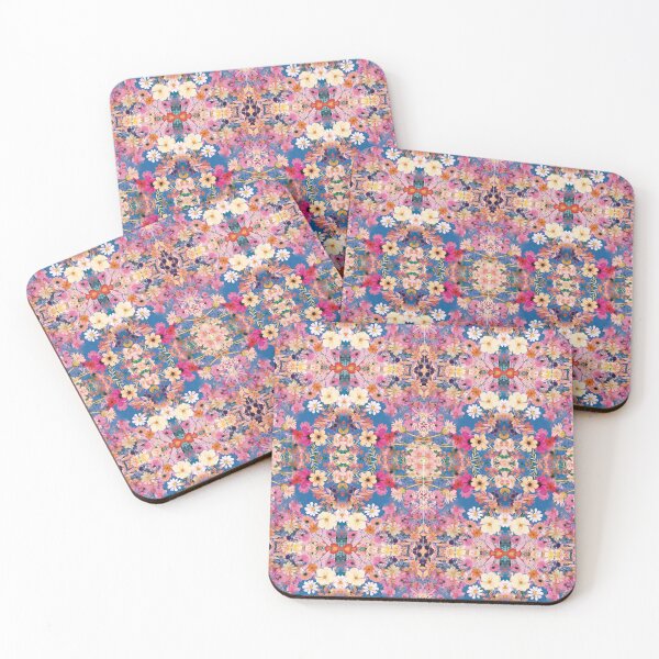 Item preview, Fractal Pink Meadow on a Blue Summer Sky designed and sold by emmajwhite11.