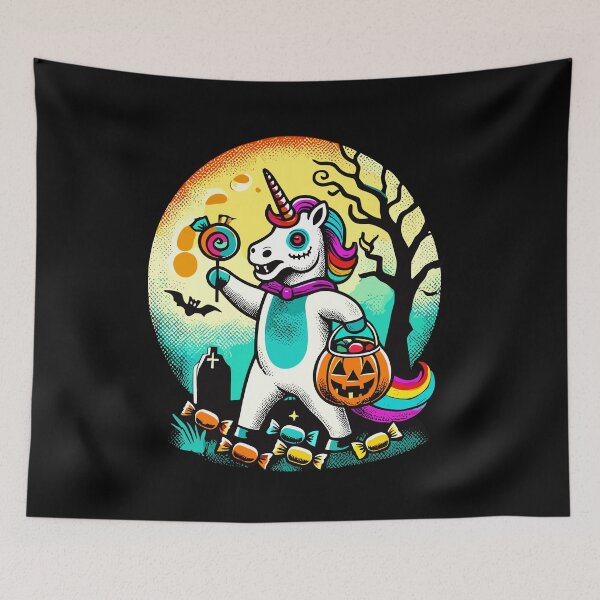Item preview, Funny Zombie Unicorn Loves Sweets designed and sold by LuminOrb.