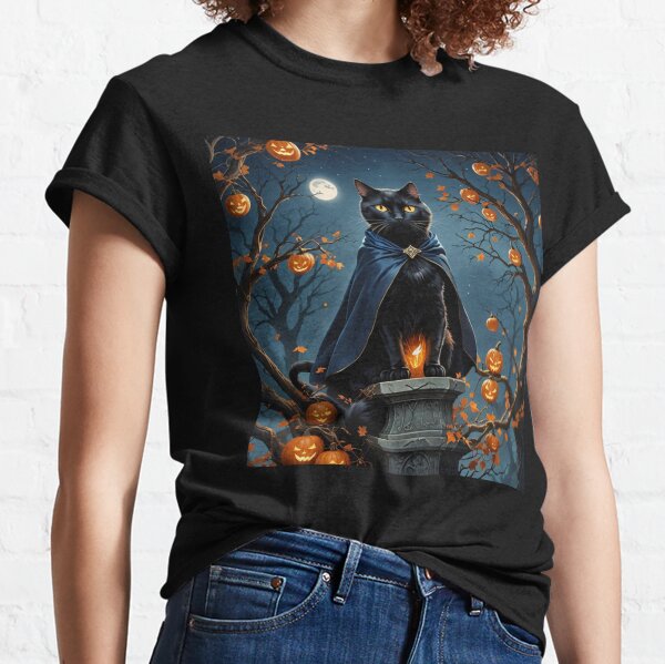 Item preview,  black cat dressed as a Halloween hunter designed and sold by Change-U.