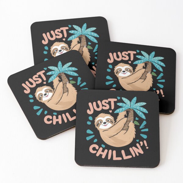 Item preview, Just Chillin’ Sloth - Cheerful Tropical Design for Girls designed and sold by sachiraheshan.
