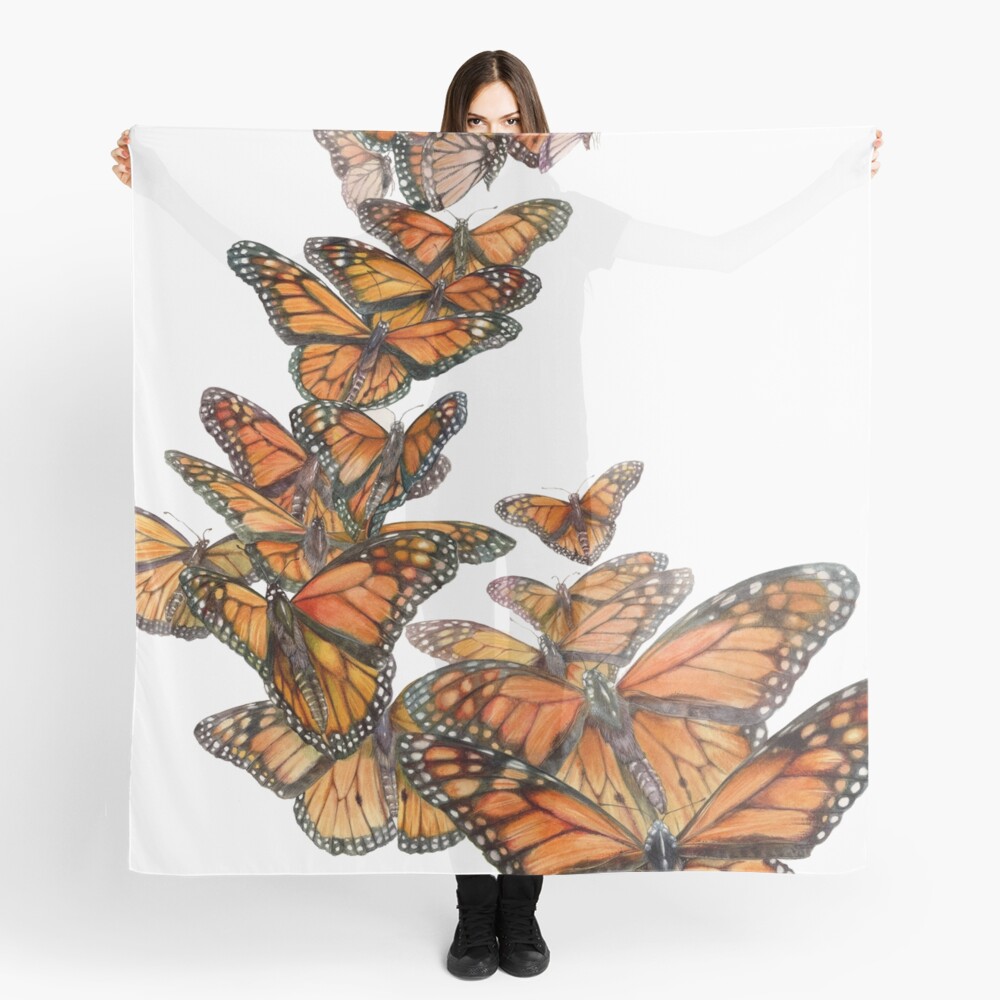 Monarch Butterfly Flight Scarf