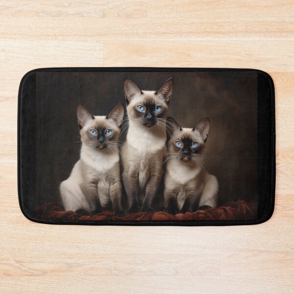 Item preview, Three Siamese cats designed and sold by PetsArt.
