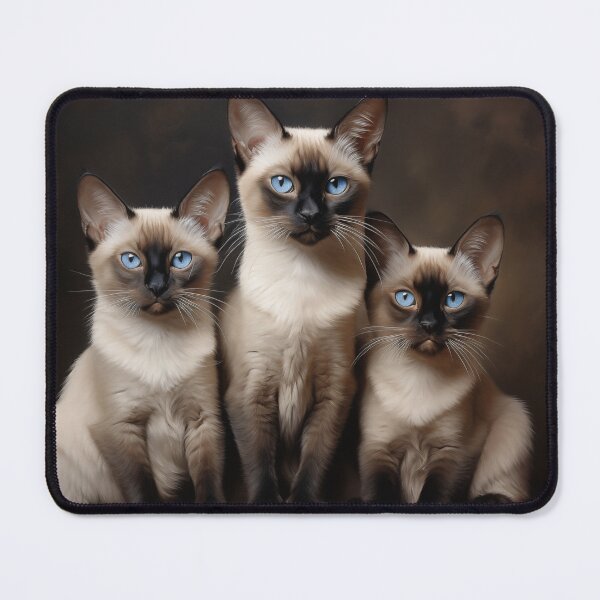 Item preview, Three Siamese cats designed and sold by PetsArt.