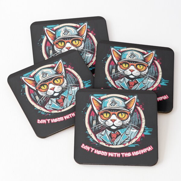 Item preview, Cat - Don't mess with the meowfia! designed and sold by Monika Turemka.