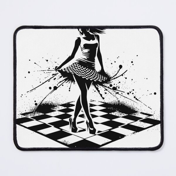 Item preview, Dancing Girl on Dancefloor - black designed and sold by DesignRPrints.