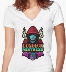 Dungeon Mistress Fitted V-Neck T-Shirt