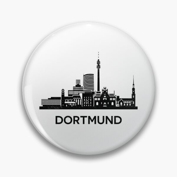 Item preview, Dortmund Skyline Silhouette Black designed and sold by strixvariaart.