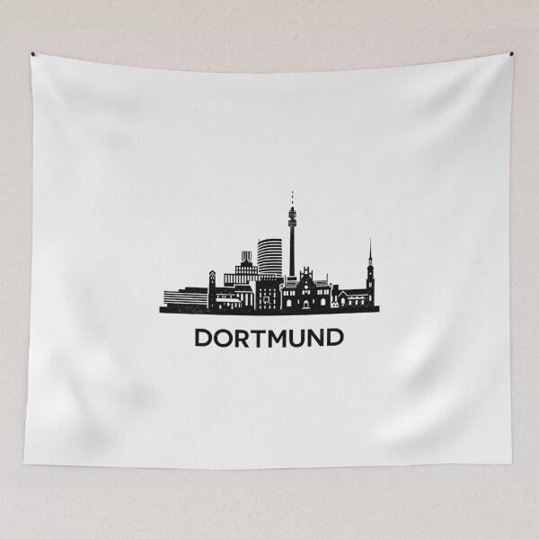 Item preview, Dortmund Skyline Silhouette Black designed and sold by strixvariaart.