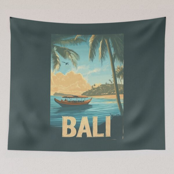 Item preview, A Vintage Travel Art of Bali - Indonesia  designed and sold by GoodOldVintage.