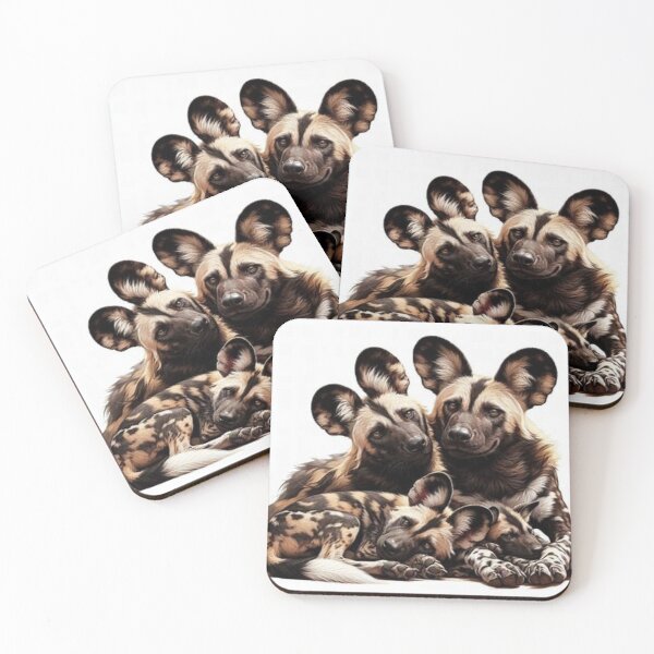 Item preview, Familia de perros salvajes designed and sold by BonoloStore.