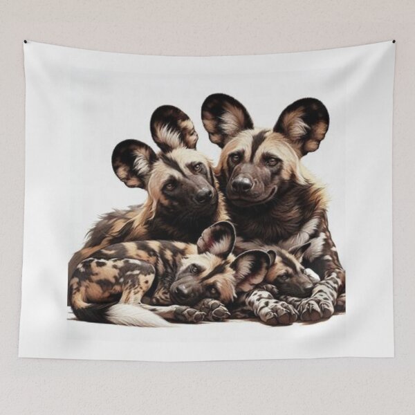 Item preview, Familia de perros salvajes designed and sold by BonoloStore.