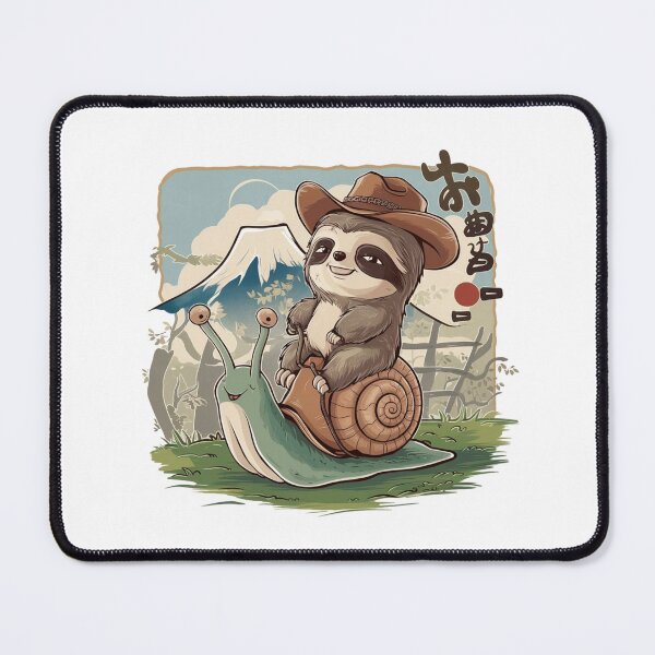 Item preview, cowboy sloth riding green snail designed and sold by bukajart.