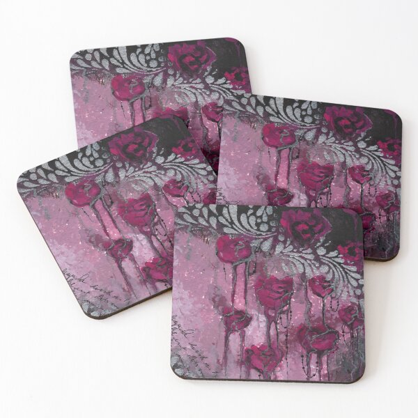 Item preview, Painting of melting roses in a romantic style designed and sold by Layla Reim.