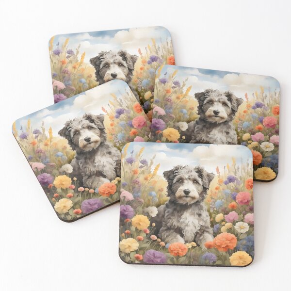 Item preview, Aussiedoodle inspired by Claude Monet designed and sold by bloomandbark.