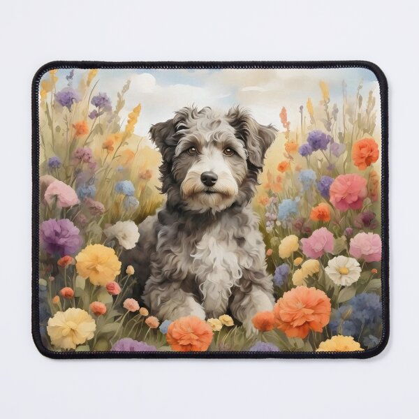 Item preview, Aussiedoodle inspired by Claude Monet designed and sold by bloomandbark.