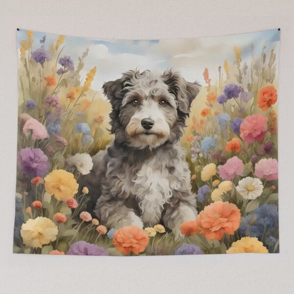 Item preview, Aussiedoodle inspired by Claude Monet designed and sold by bloomandbark.
