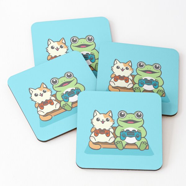 Item preview, Gamer Froggy vs Gamer Cat designed and sold by PoshPixel.