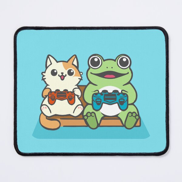 Item preview, Gamer Froggy vs Gamer Cat designed and sold by PoshPixel.