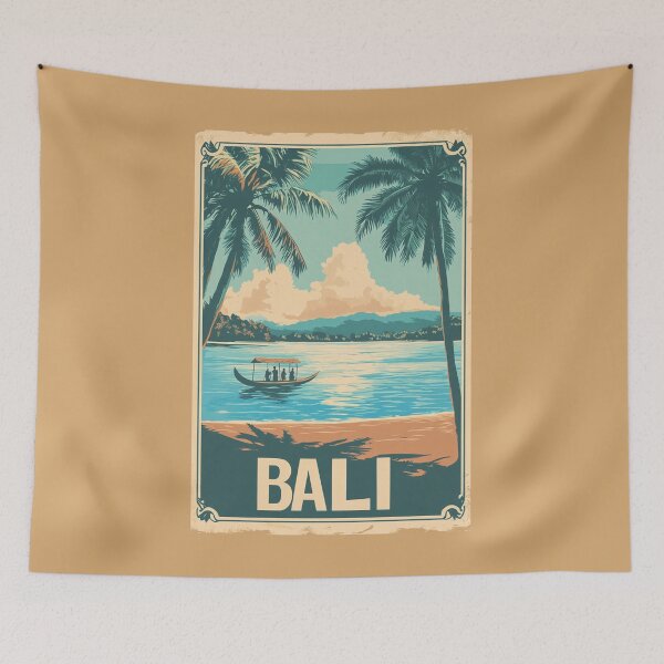 Item preview, A Vintage Travel Art of Bali - Indonesia  designed and sold by GoodOldVintage.