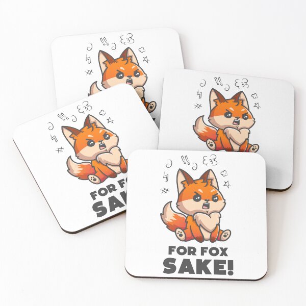 Item preview, For Fox sake - Funny fox joke designed and sold by messy-nessie.