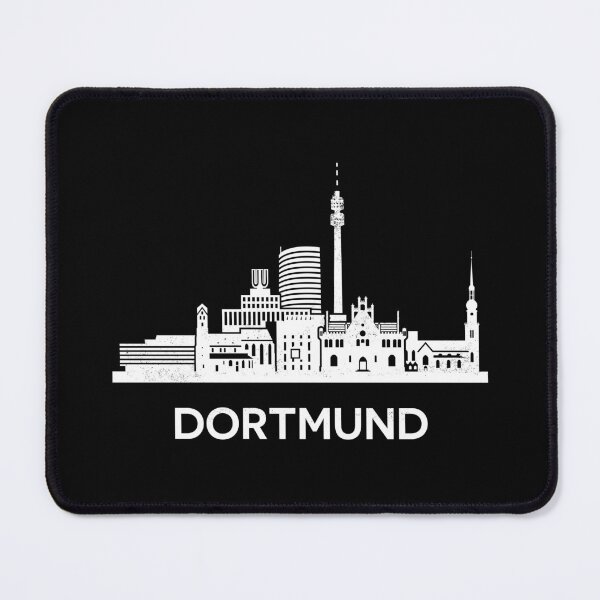 Item preview, Dortmund Skyline Silhouette White designed and sold by strixvariaart.