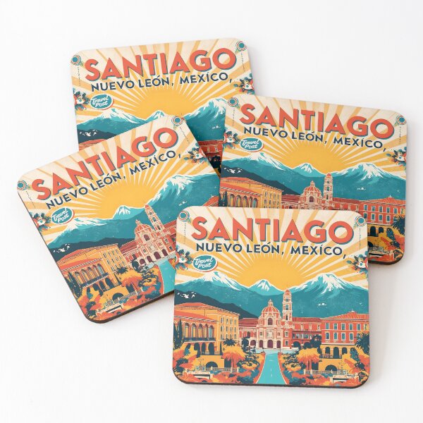 Item preview, Santiago Nuevo Leon Mexico Magic Town Vintage Travel Tourism designed and sold by TravelersGems.