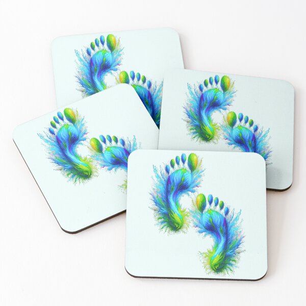Item preview, Fantasy footsteps splashing in paint designed and sold by LoneAngel.