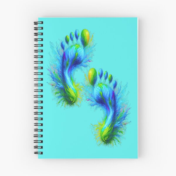 Item preview, Fantasy footsteps splashing in paint designed and sold by LoneAngel.