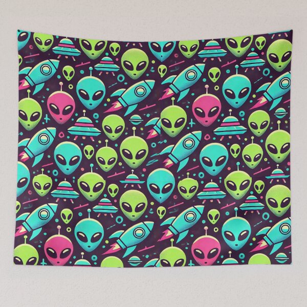 Item preview, space pattern designed and sold by TEEJAMBOREE.