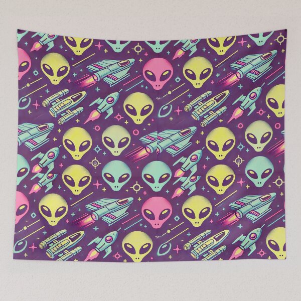 Item preview, space pattern designed and sold by TEEJAMBOREE.