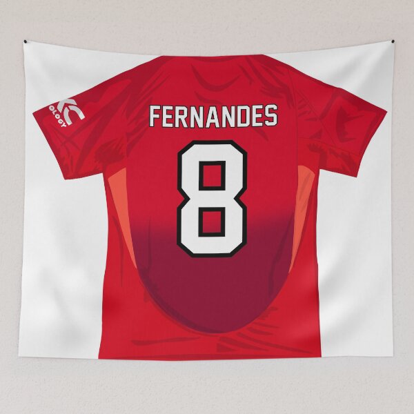 Item preview, Bruno Fernandes: capitán número 8 del Manchester United designed and sold by GrizzlyCollective.