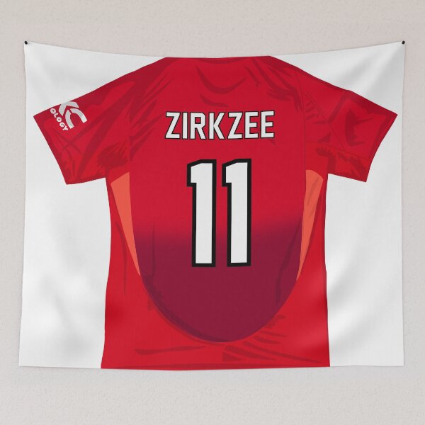 Item preview, Joshua Zirkzee: Man Utd No. 11 designed and sold by GrizzlyCollective.