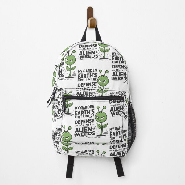 Item preview, Alien Gardening Defender: Funny Sci-Fi Garden Humor designed and sold by BunBuntheDog-.