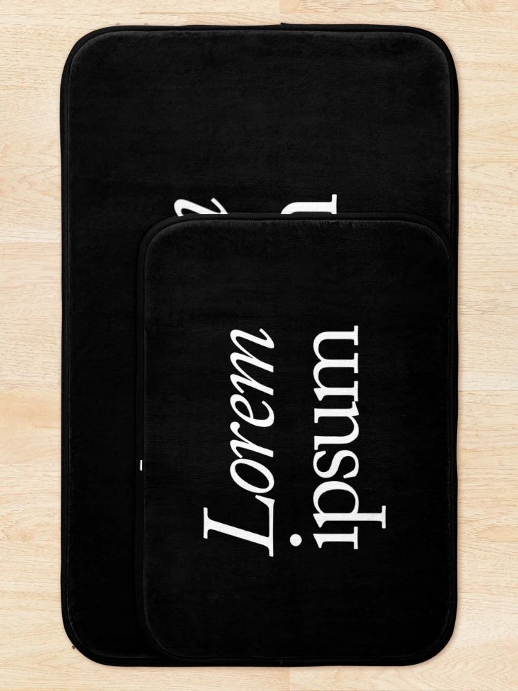 Thumbnail 5 of 6, Bath Mat, Lorem ipsum designed and sold by SpilloDesign.
