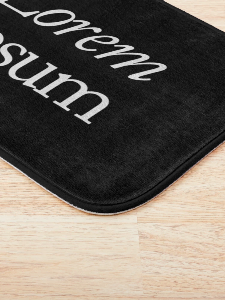 Thumbnail 3 of 6, Bath Mat, Lorem ipsum designed and sold by SpilloDesign.