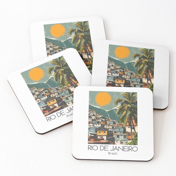 Item preview, A Vintage Travel Illustration of Rio de Janeiro - Brazil  designed and sold by GoodOldVintage.