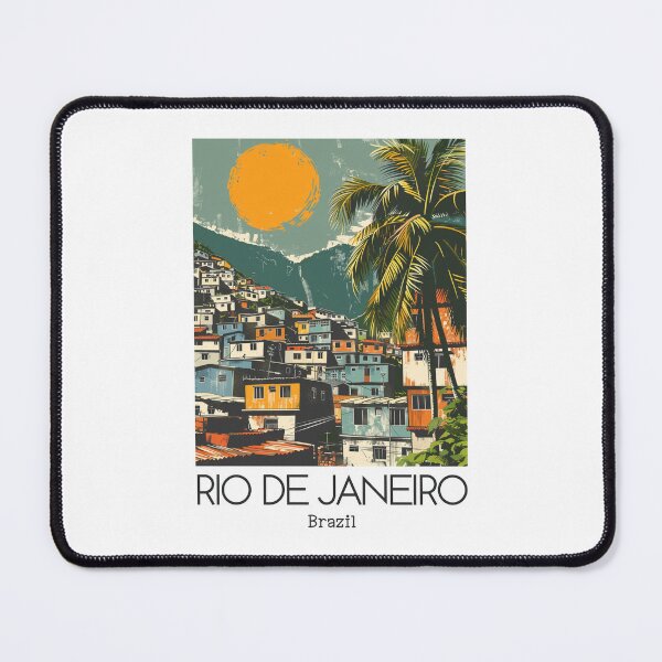 Item preview, A Vintage Travel Illustration of Rio de Janeiro - Brazil  designed and sold by GoodOldVintage.
