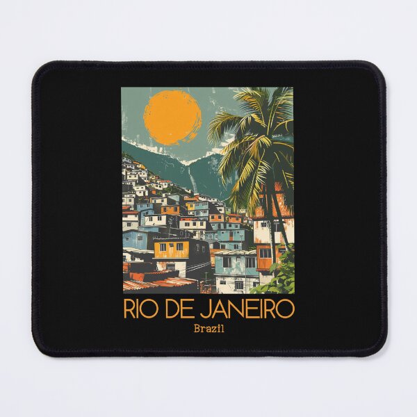 Item preview, A Vintage Travel Illustration of Rio de Janeiro - Brazil  designed and sold by GoodOldVintage.