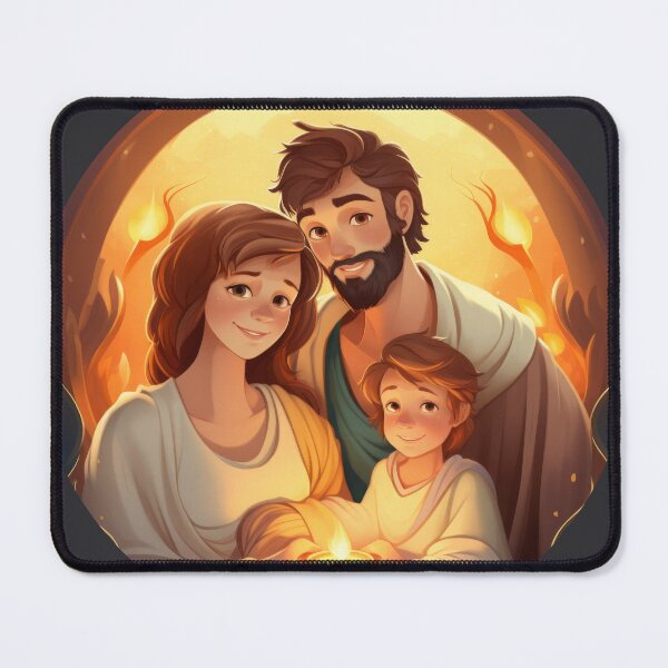 Item preview, Jesus Christ as a child with his mother Mary and father Joseph designed and sold by Reklama Studio.