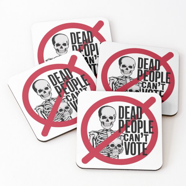 Item preview, Dead People Can't Vote - Election Skeleton designed and sold by Kashear.