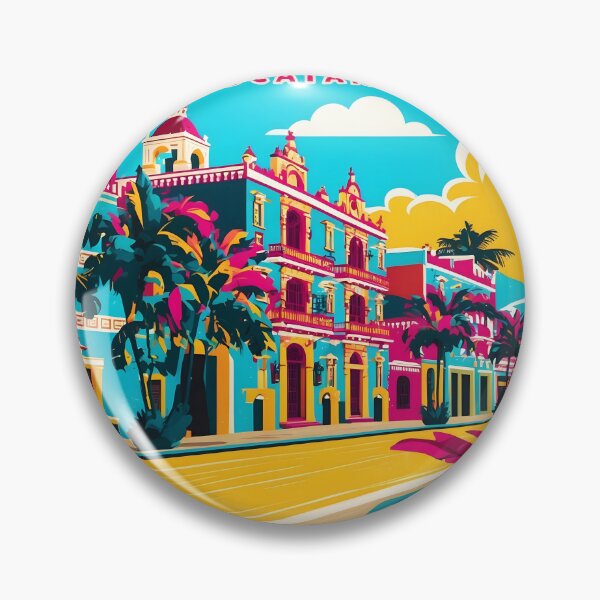 Item preview, Valladolid Yucatan Mexico Vintage Travel Tourism designed and sold by TravelersGems.
