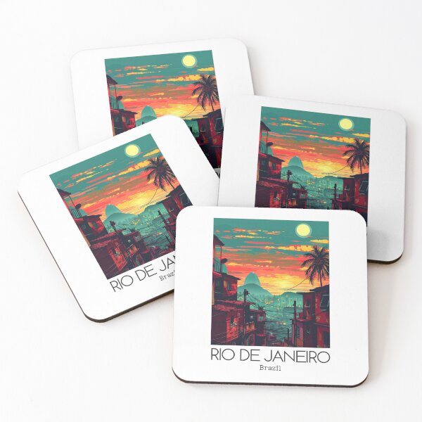 Item preview, A Vintage Travel Illustration of Rio de Janeiro - Brazil  designed and sold by GoodOldVintage.