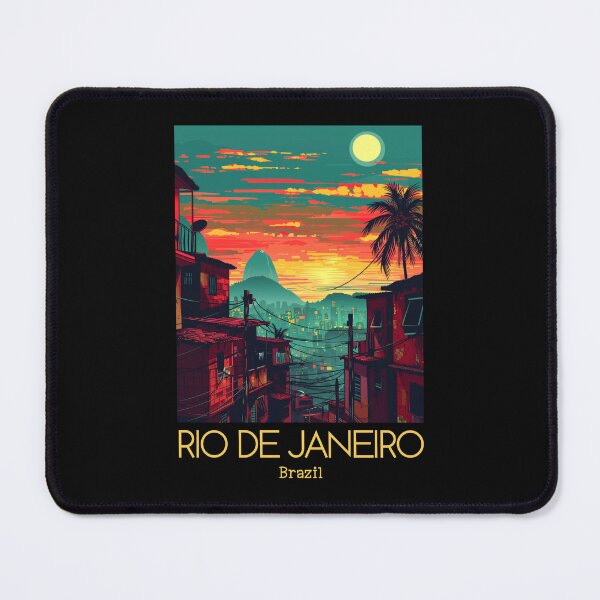 Item preview,  A Vintage Travel Illustration of Rio de Janeiro - Brazil  designed and sold by GoodOldVintage.